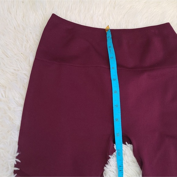 Fabletics Maroon Seemless High-Waisted Mesh Leggings NWT SZ XS - Picture 7 of 10